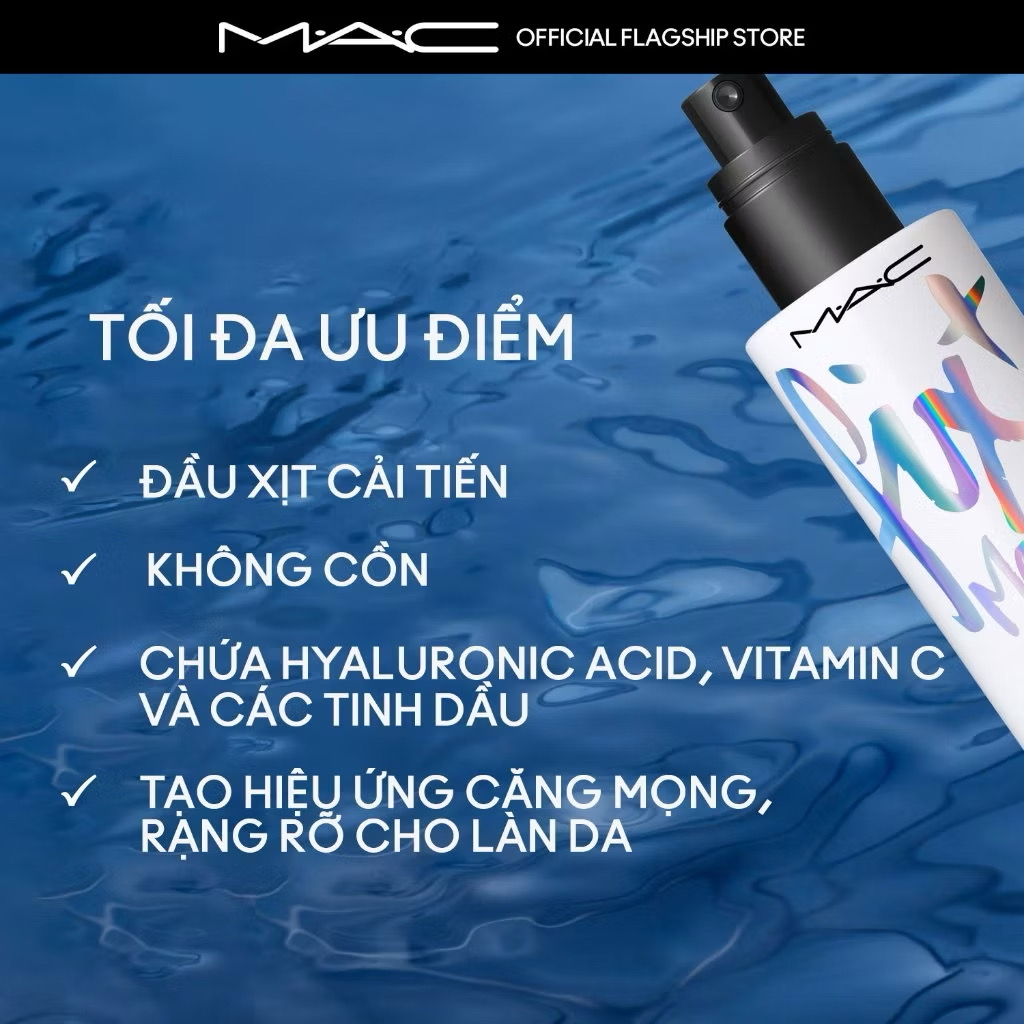 ￼【MỚI】 MAC Fix+ Magic Radiance Setting Spray 100ml / Xịt khóa nền cấp ẩm, Cấp ẩm 