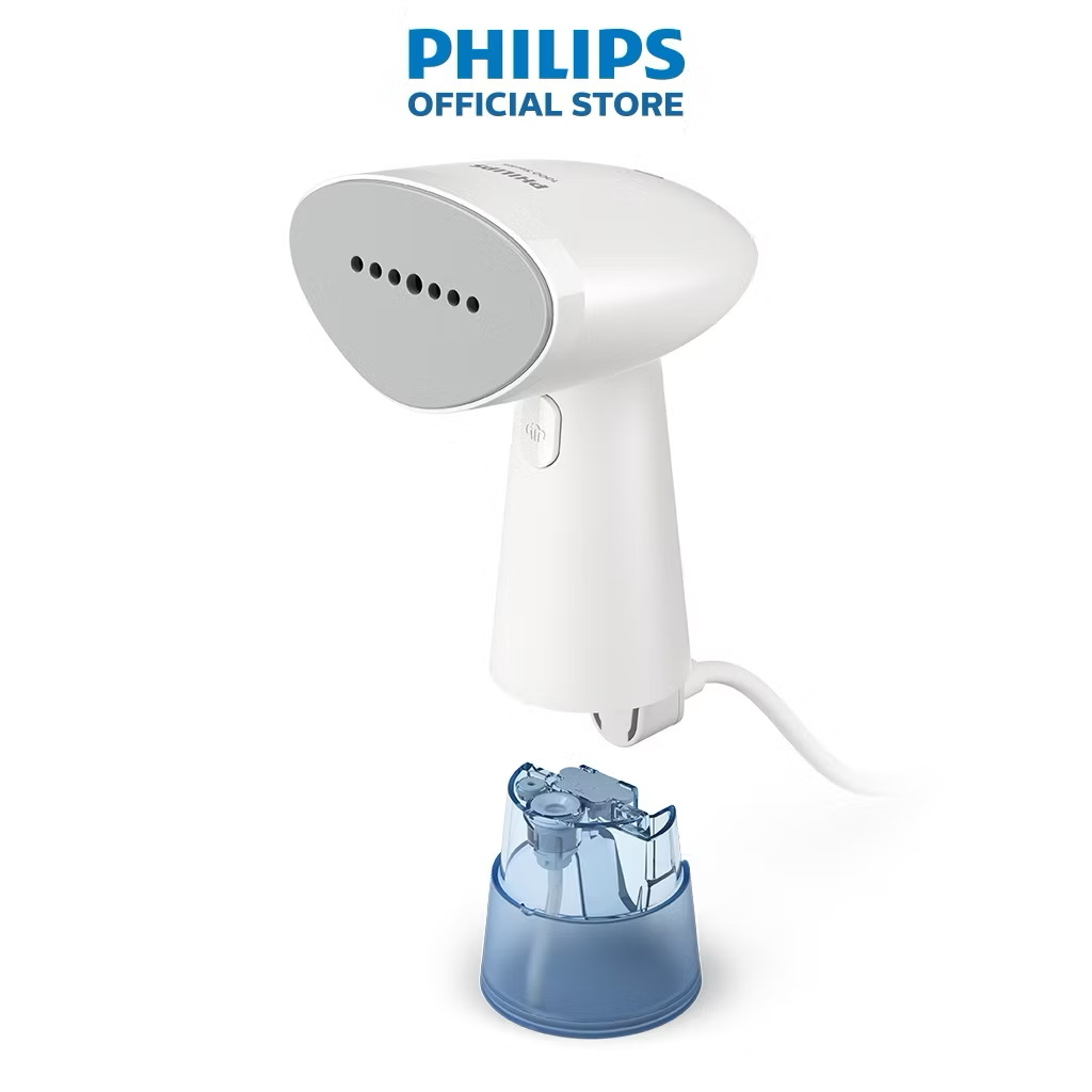 ￼Bàn ủi hơi nước cầm tay Philips STH1000 /10|900W|nhỏ gọn ngăn chứa nước 85ml có thể tháo 