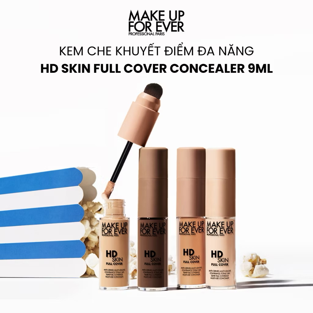 ￼Mới - Kem Che Khuyết Điểm Đa Năng HD Skin Full Cover Concealer 9ml - MAKE UP FOR EVER 