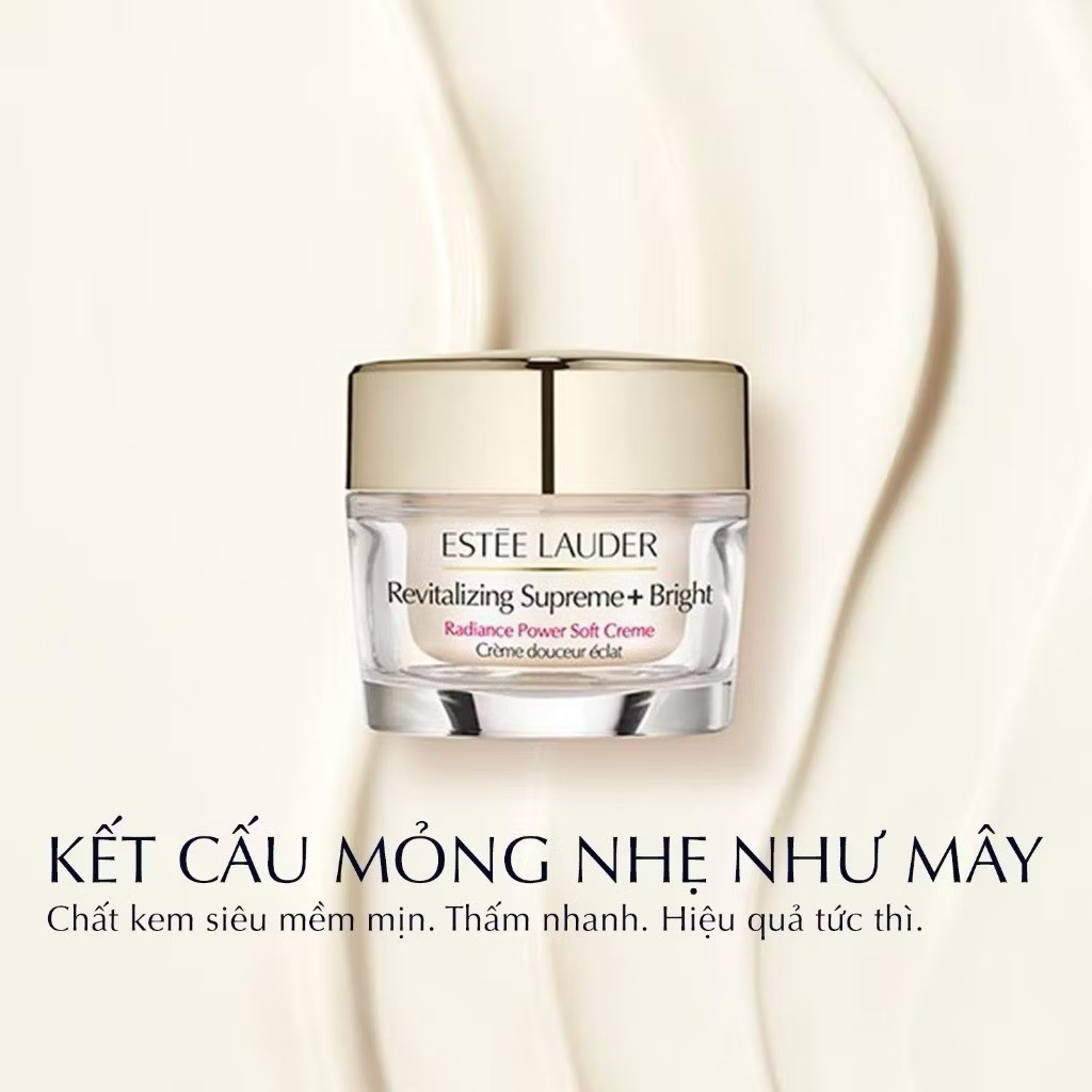 ￼Kem dưỡng sáng săn chắc mờ thâm Estée Lauder Revitalizing Supreme+ Bright Radiance Power Soft Crème 50ml 