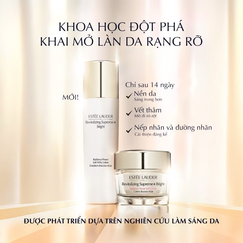 ￼Kem dưỡng sáng săn chắc mờ thâm Estée Lauder Revitalizing Supreme+ Bright Radiance Power Soft Crème 50ml 