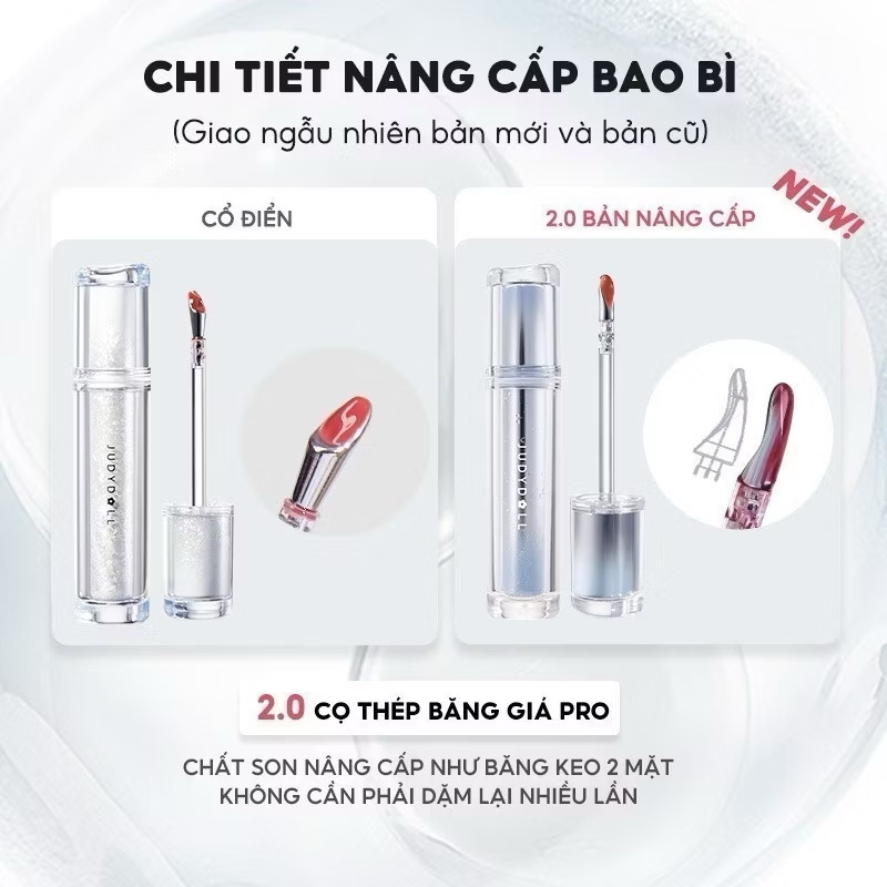 ￼Son Đầu Sắt JUDYDOLL 2.4g Căng Bóng Dưỡng Ẩm Lâu Trôi Bền Màu Tự Nhiên Không Lộ Vân Môi Không Bết Dính 