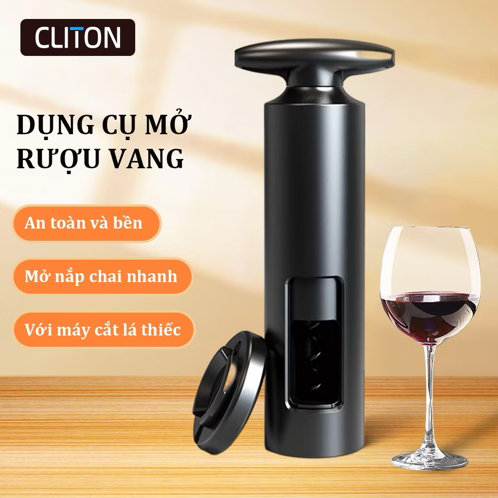 Cliton Dụng Cụ Mở Nắp Chai Rượu Vang Bằng Lá Nhôm An Toàn Và Bền Cho Nhà Bếp Tiệc Cưới 