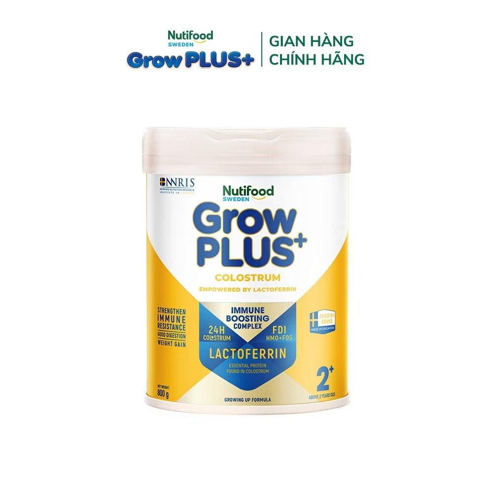 ￼[Livestream Lucie] Sữa bột Nutifood Sweden GrowPLUS+ Colostrum Lactoferrin 2+ 800g 