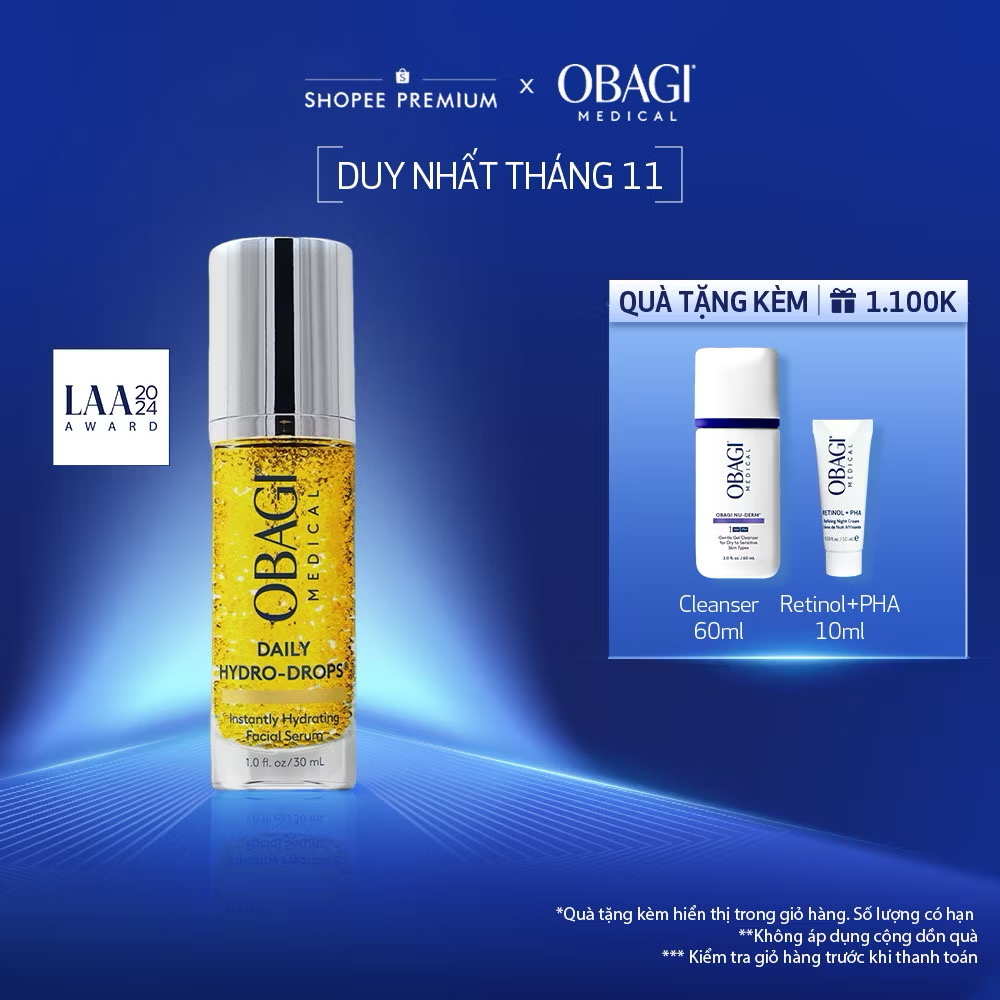Serum Cấp Nước Dưỡng Ẩm & Phục Hồi Da Obagi Daily Hydro-Drops 30ml