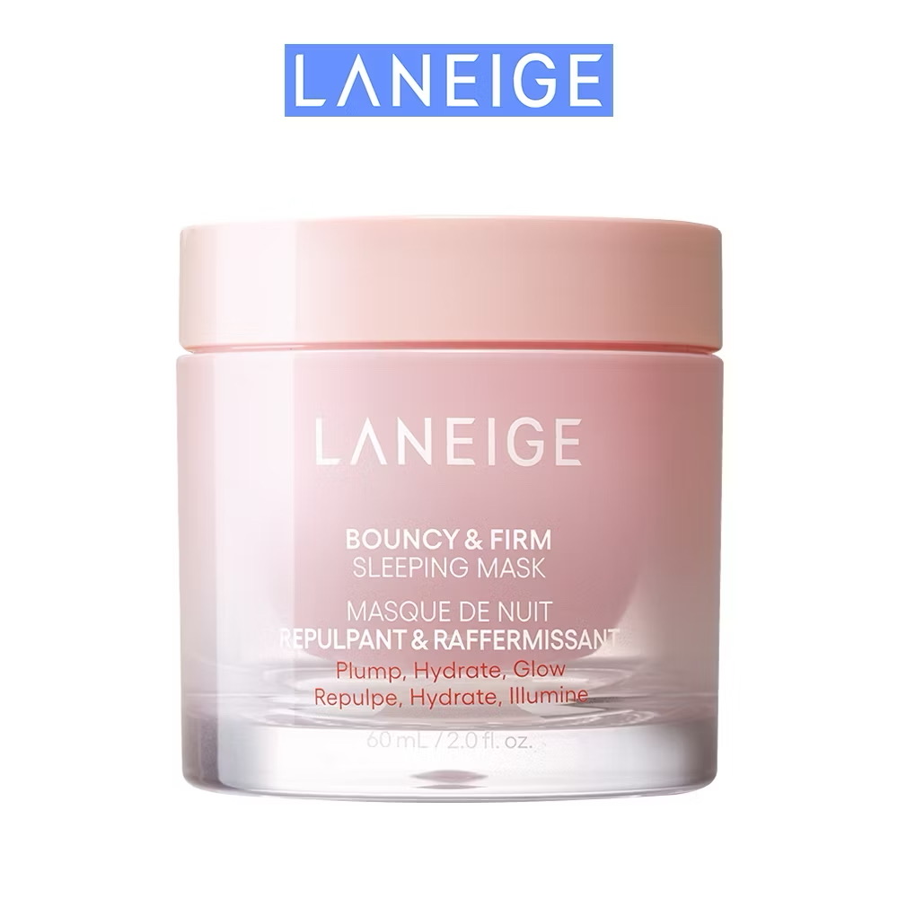 ￼[LANEIGE X KOL] Mặt Nạ Ngủ Laneige Bouncy & Firm Sleeping Mask 60ml tăng cường collagen và làm săn chắc da 