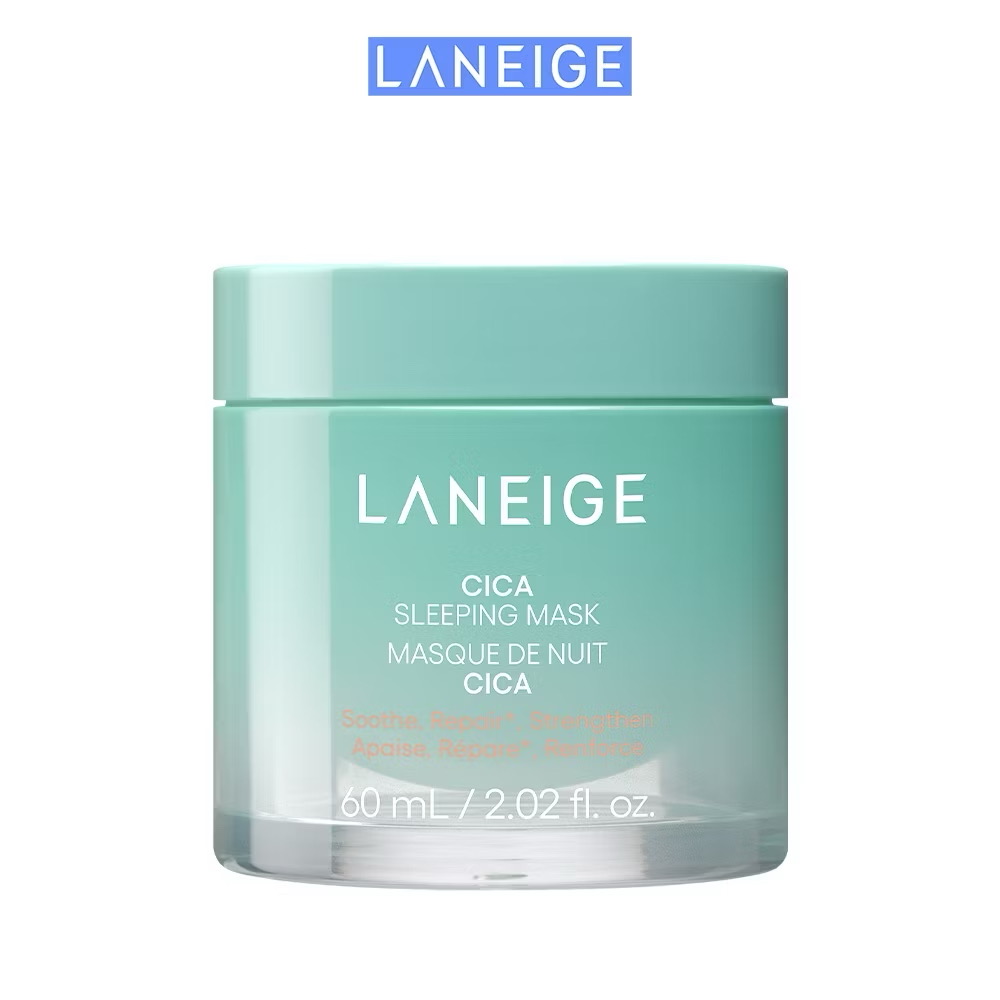 ￼[PHIÊN BẢN CẢI TIẾN] Mặt nạ ngủ phục hồi và nuôi dưỡng da LANEIGE Cica Sleeping Mask 60ML 