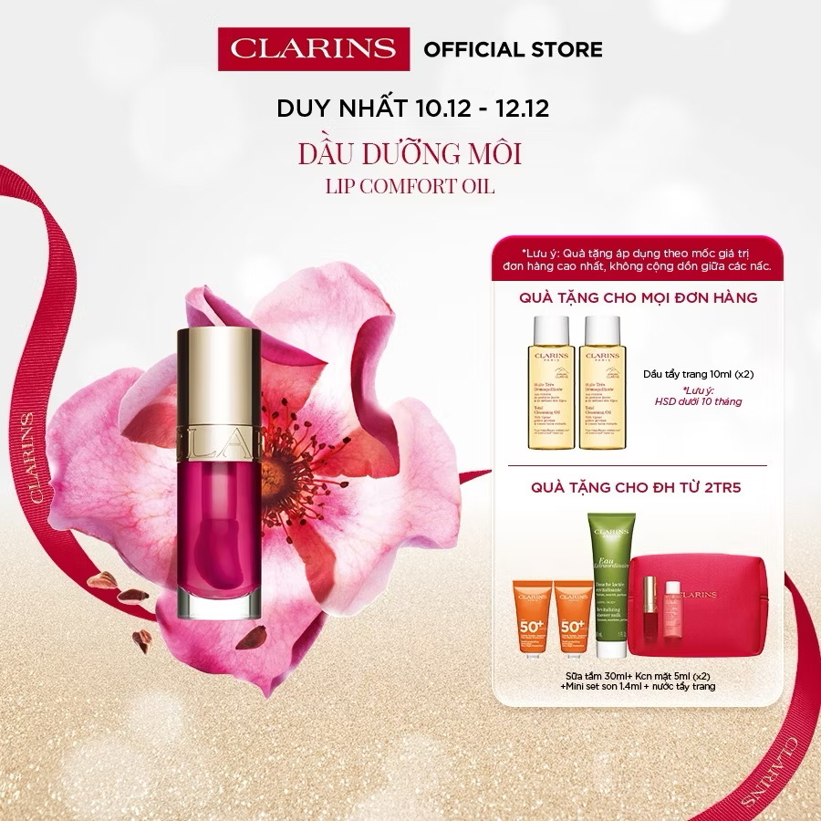 ￼Dầu Dưỡng Môi Clarins Lip Comfort Oil 7ml 