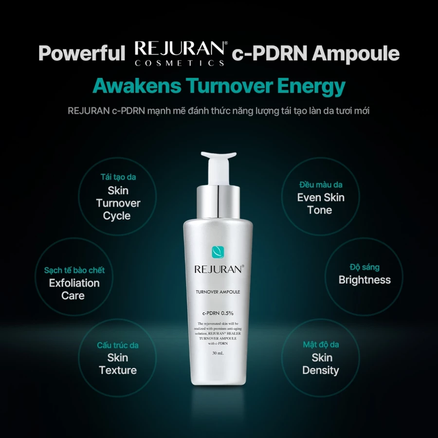 [REJURAN] Tinh Chất Phục Hồi Tái Tạo Sáng Da | Turnover Ampoule 30mL
