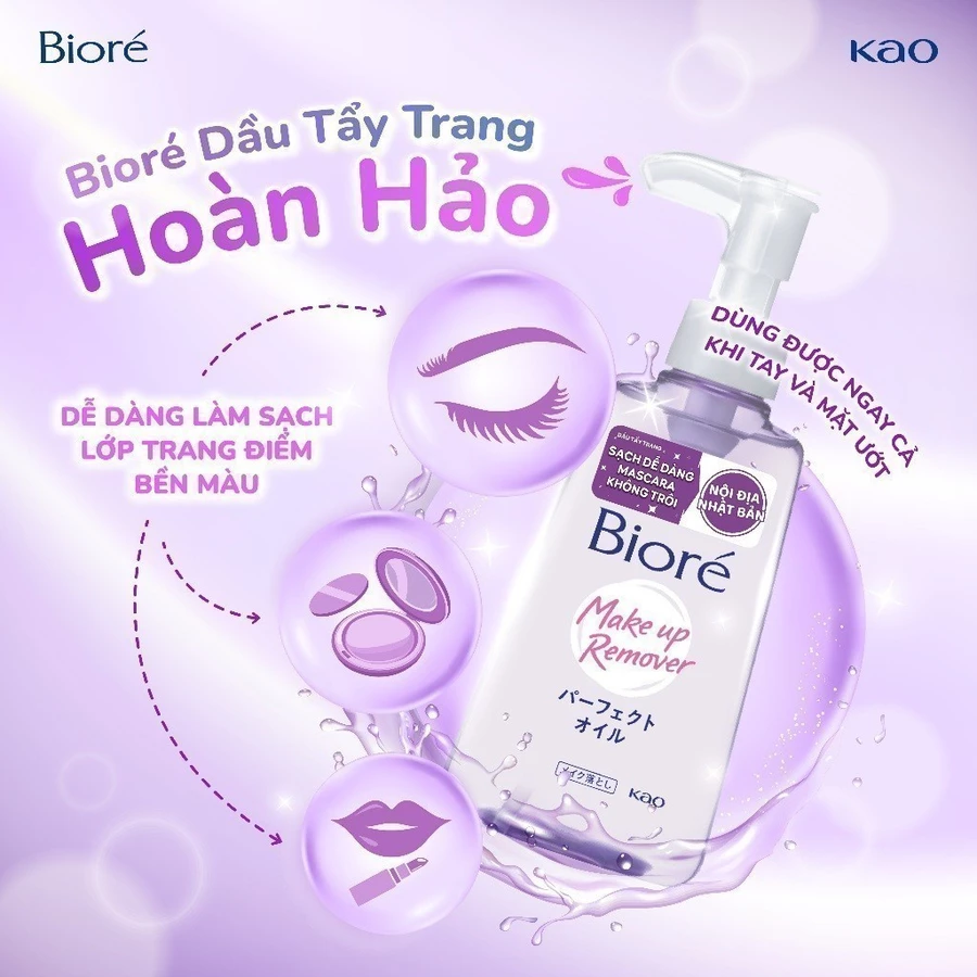 Dầu Tẩy Trang Biore Make Up Remover Perfect Oil 150ml