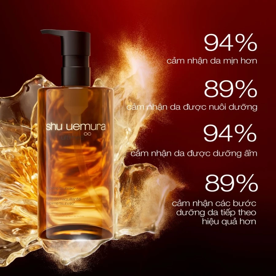 dầu làm sạch và tẩy trang cao cấp shu uemura ultime8∞ cleansing oil 150ml giúp nuôi dưỡng phục hồi 8 vấn đề làn da
