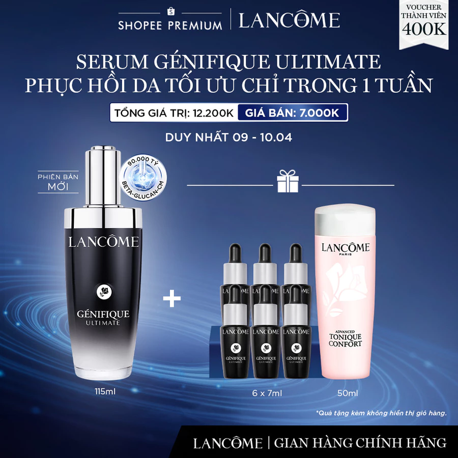 GENIFIQUE ULTIMATE - SERUM PHỤC HỒI DA TỐI ƯU CHỈ TRONG 1 TUẦN 50ML
