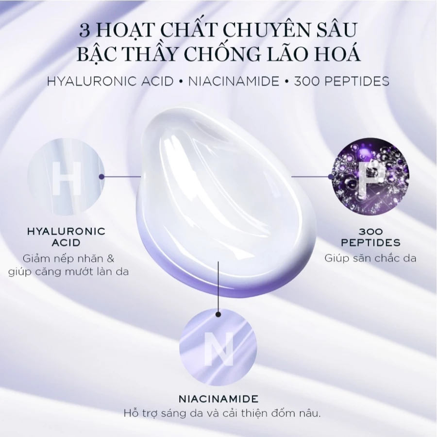 Kem Dưỡng Lancôme 300-peptide Rénergie nâng căng, săn chắc, giảm nhăn 50ml