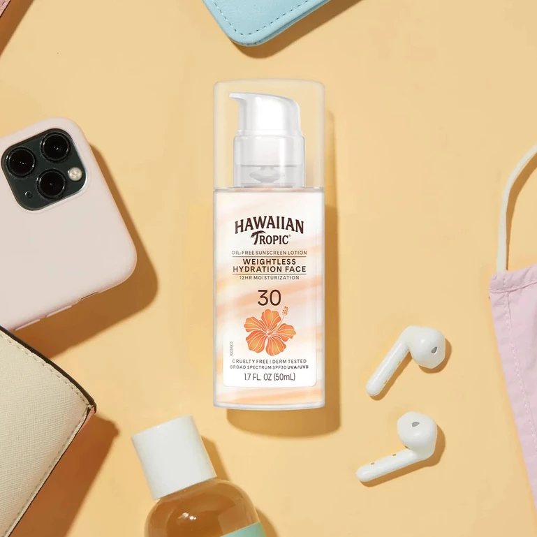 Kem chống nắng mặt Hawaiian Tropic Weightless Hydration Lotion for Face sunscreen SPF 30