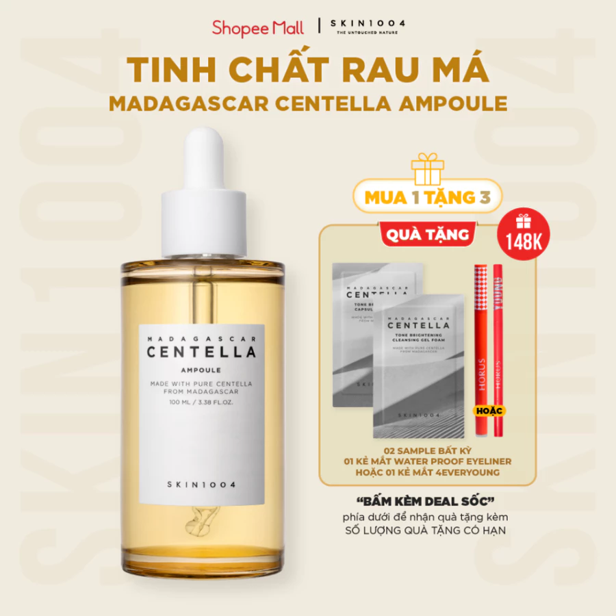 Tinh chấ́t rau má dịu da phục hồi SKIN1004 Madagascar Centella Ampoule 100mll