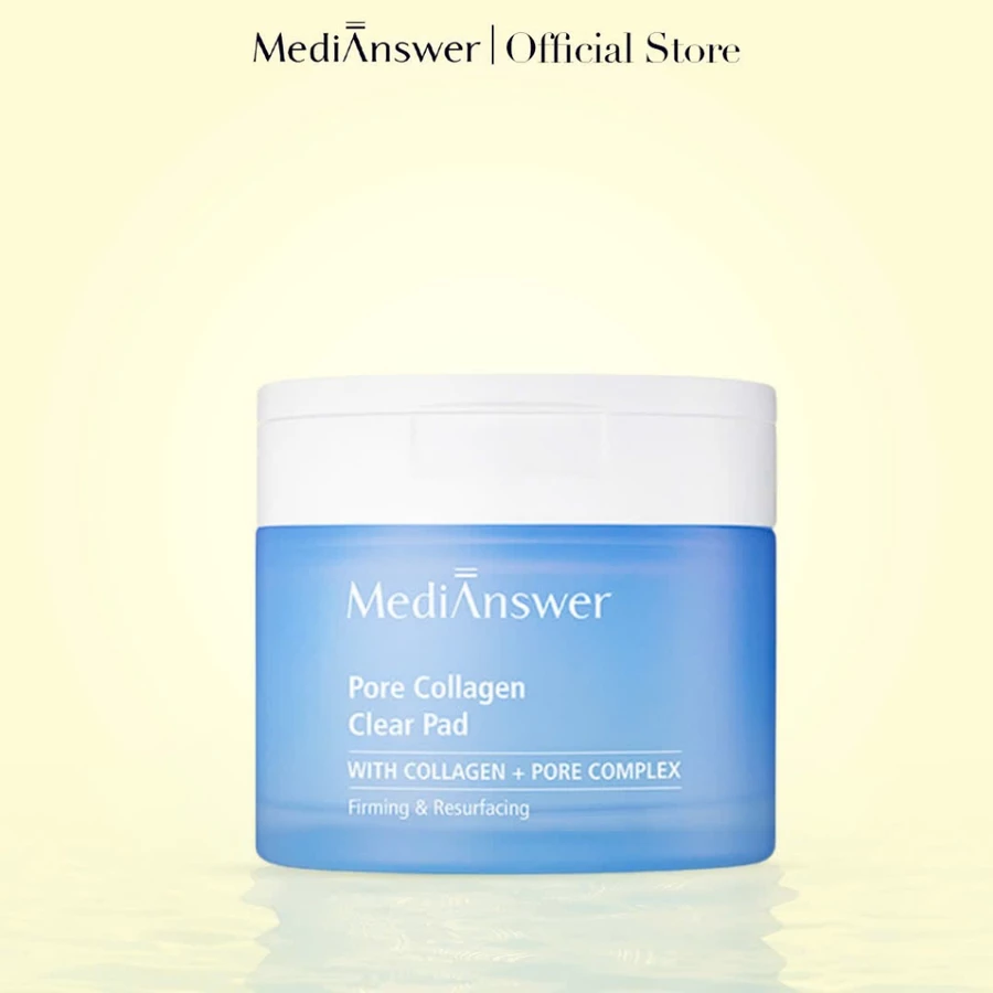 Bông Toner pad MEDIANSWER Pore Collagen Clear Pad 80 miếng 120ml