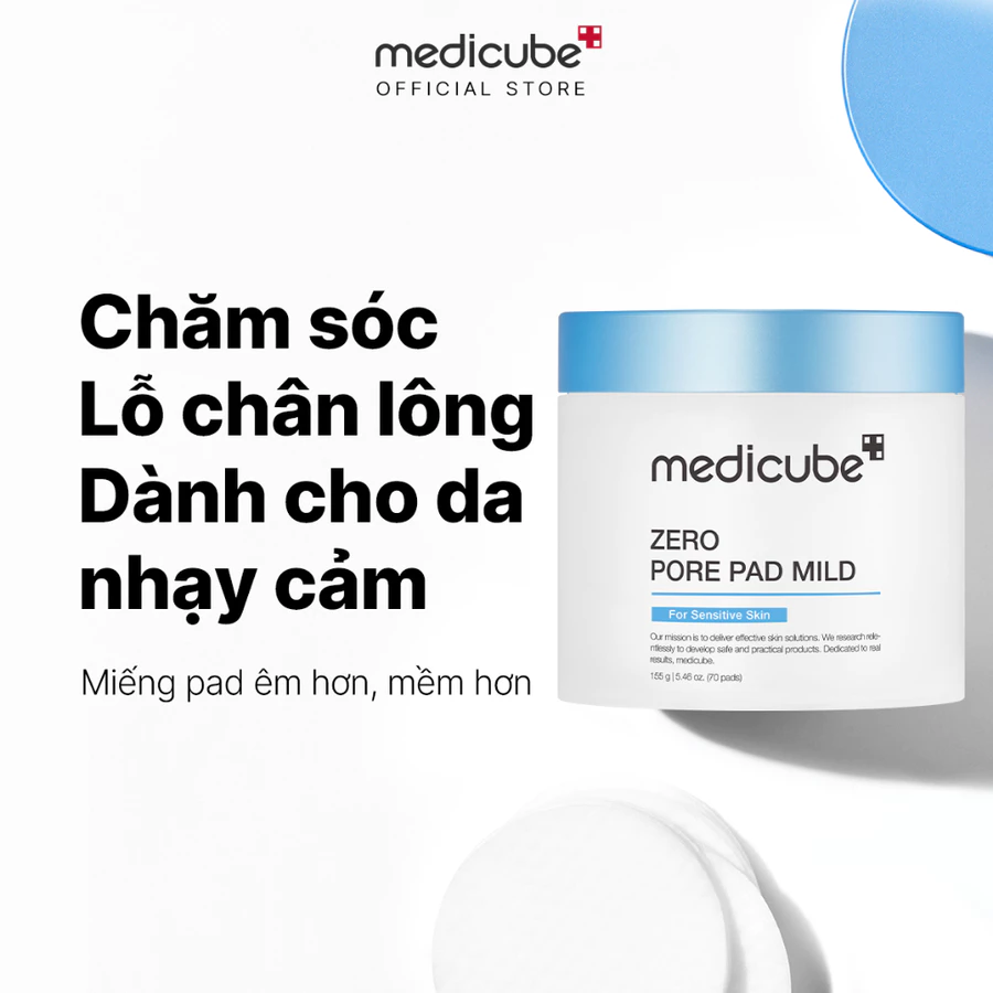 Toner Sạch Lỗ Chân Lông (Nhạy cảm) Zero Pore Pad Mild 155g