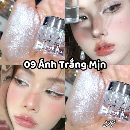 Nhũ mắt Mona kim tuyến tạo điểm nhấn cho đôi mắt lấp lánh