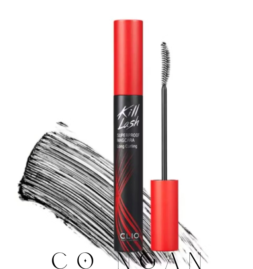 ￼Mascara Clio chuốt mi dài và dày, cong mi chống thấm nước lâu trôi