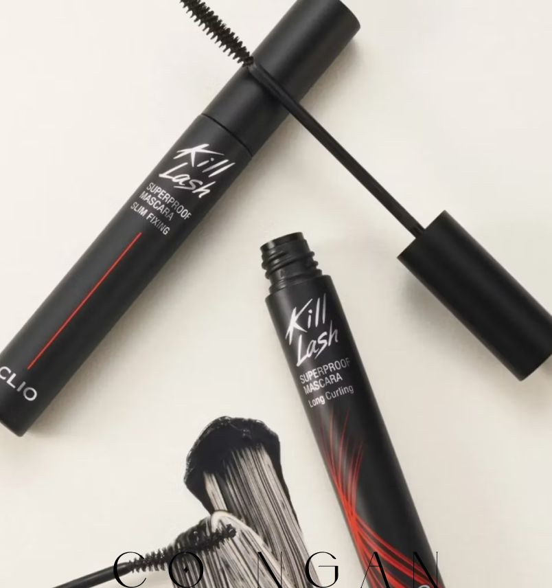 ￼Mascara Clio chuốt mi dài và dày, cong mi chống thấm nước lâu trôi
