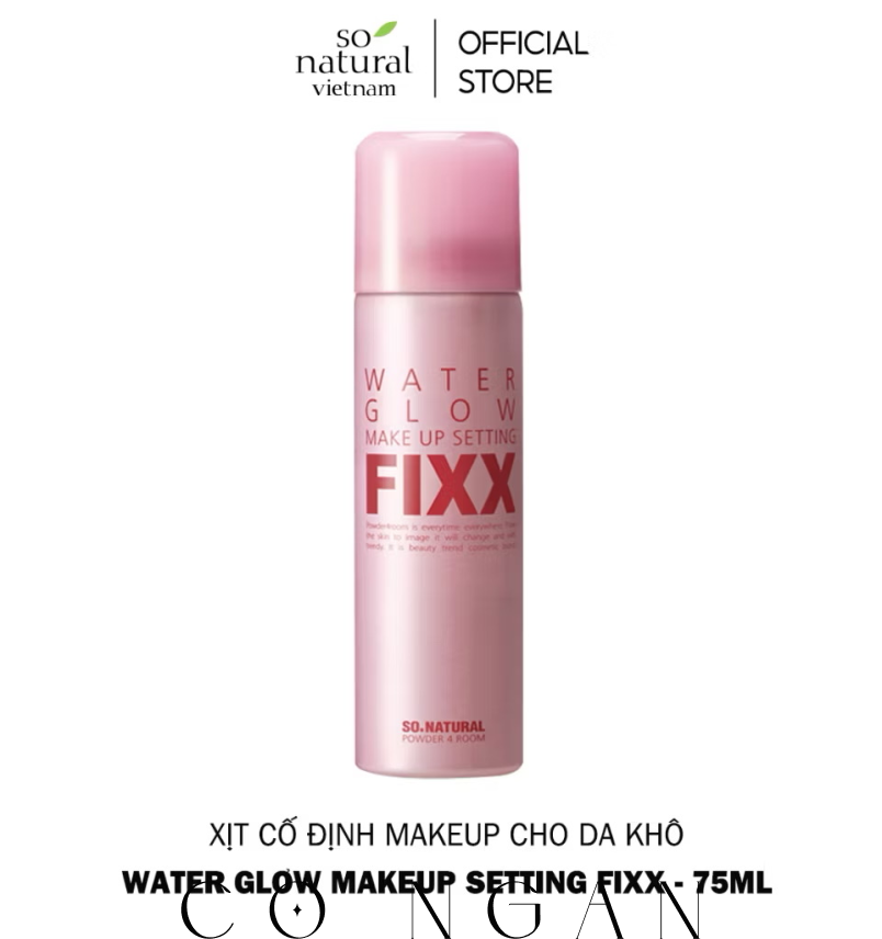 Xịt Khóa Makeup Toàn Diện Fixx So Natural Từng Loại Da AllDay Tight - Real Matte - Water Glow Makeup