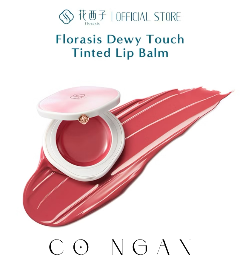 ￼Son dưỡng môi màu Florasis Dewy Touch 