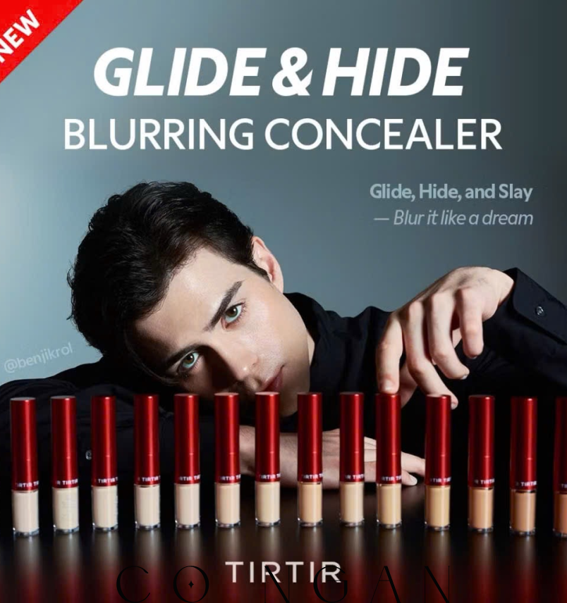 ￼[TIRTIR] Kem che khuyết điểm Glide & Hide 8g (Liquid 4g + Stick 4g) / 20 sắc thái / Stick & Tip Dual Concealer (Hàng mới về) 