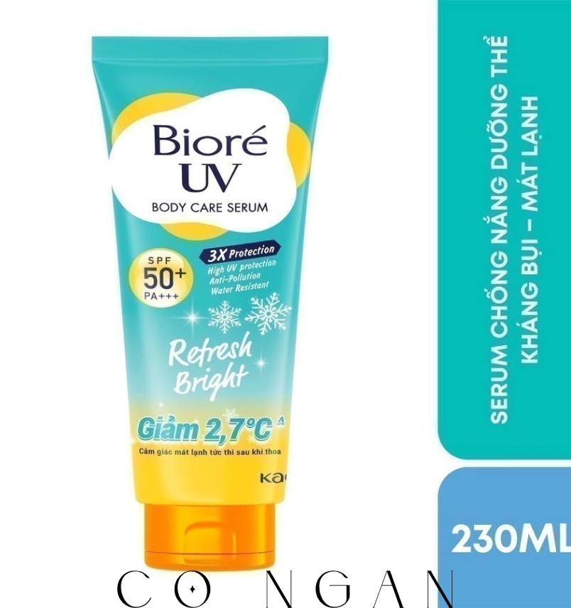 Biore UV Serum Chống Nắng Dưỡng Thể Kháng Bụi Sáng Mịn Mát Lạnh 230ml