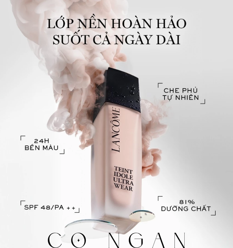 Kem nền Lancôme Teint Idole Ultra Wear bền màu suốt 24h SPF 48/PA++