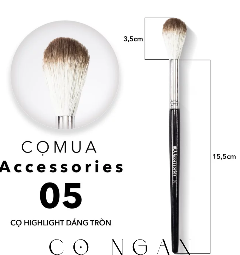 Cọ Lẻ trang điểm chuyên nghiệp cán đen MUA ACCESORIES