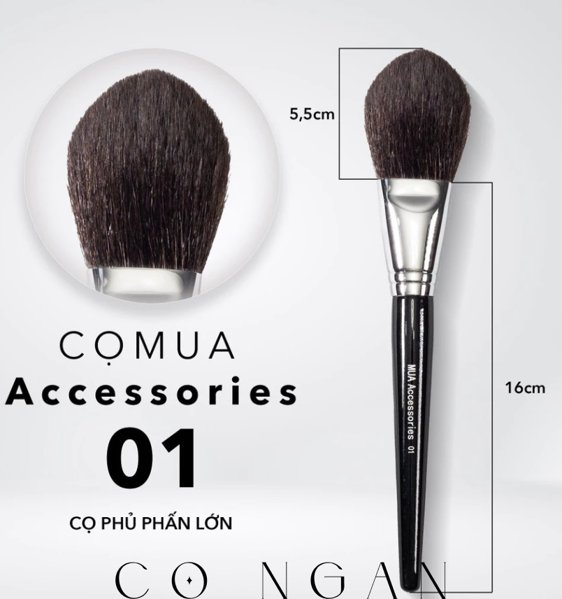 Cọ Lẻ trang điểm chuyên nghiệp cán đen MUA ACCESORIES