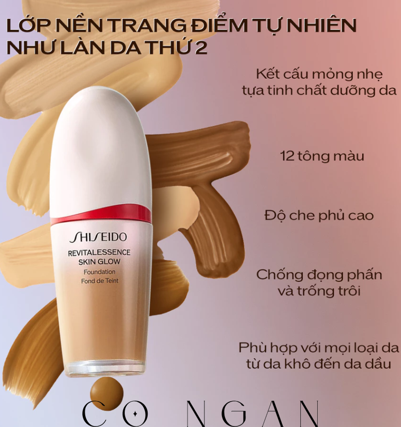 Kem nền Shiseido Revitalessence Skin Glow Foundation 30ml
