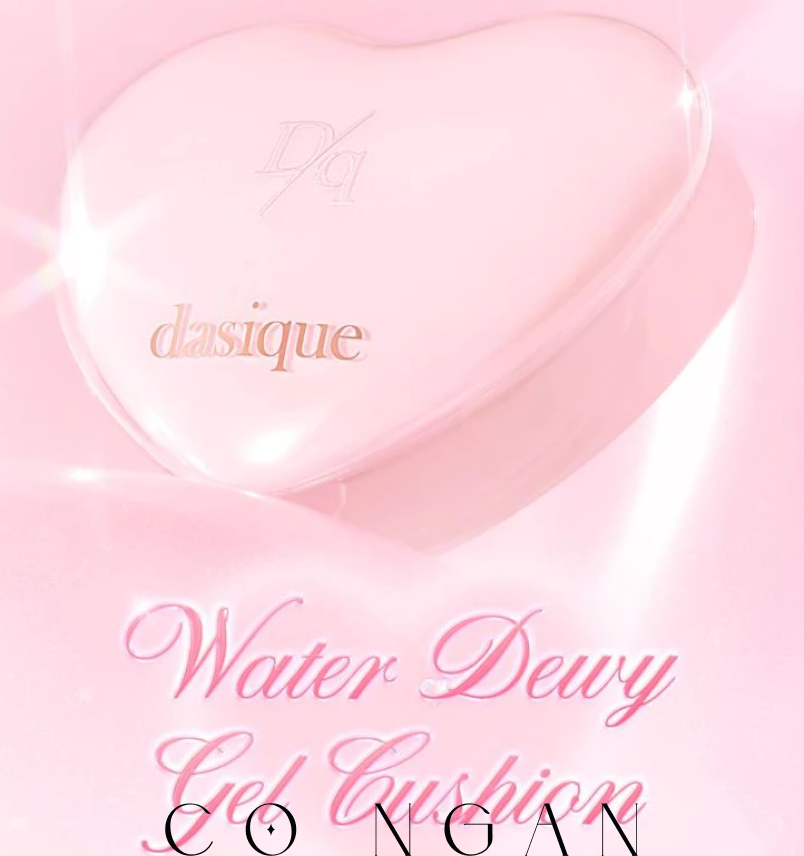 Phấn nước hình trái tim dasique Water Dewy Gel Cushion SPF 50+ PA++++