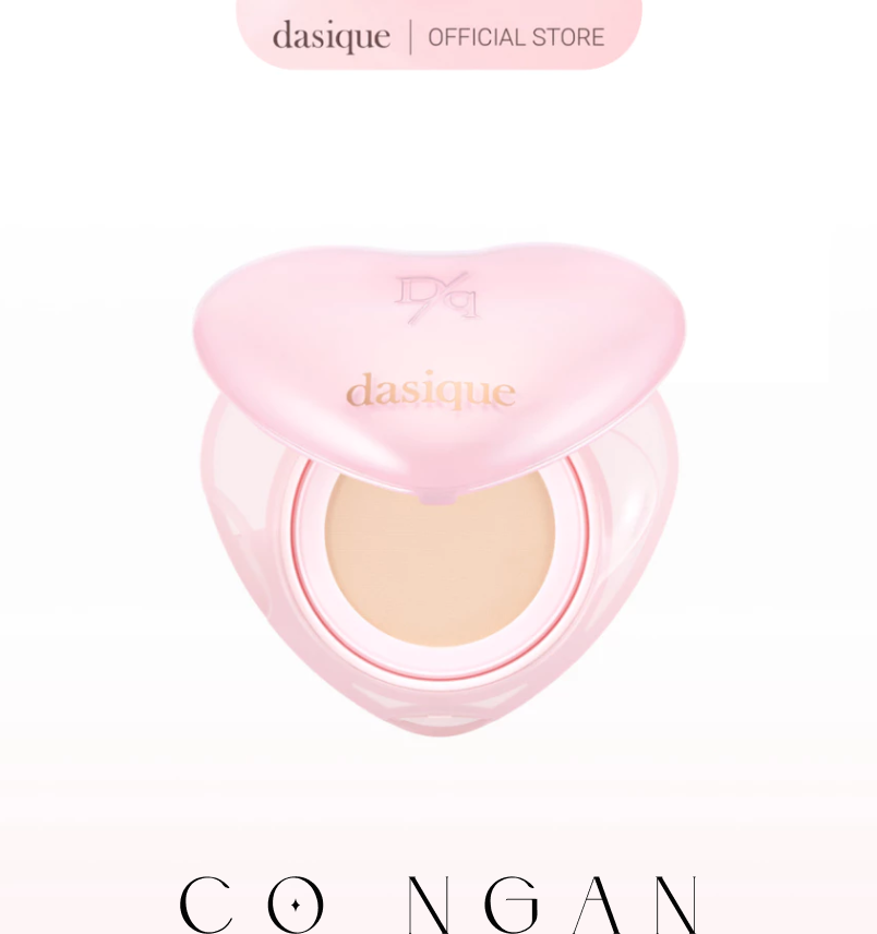 Phấn nước hình trái tim dasique Water Dewy Gel Cushion SPF 50+ PA++++